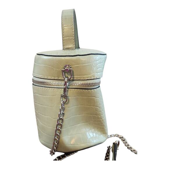 Expressions NYC purse crossbody barrel bucket bag green crocodile embossed - Picture 4 of 16